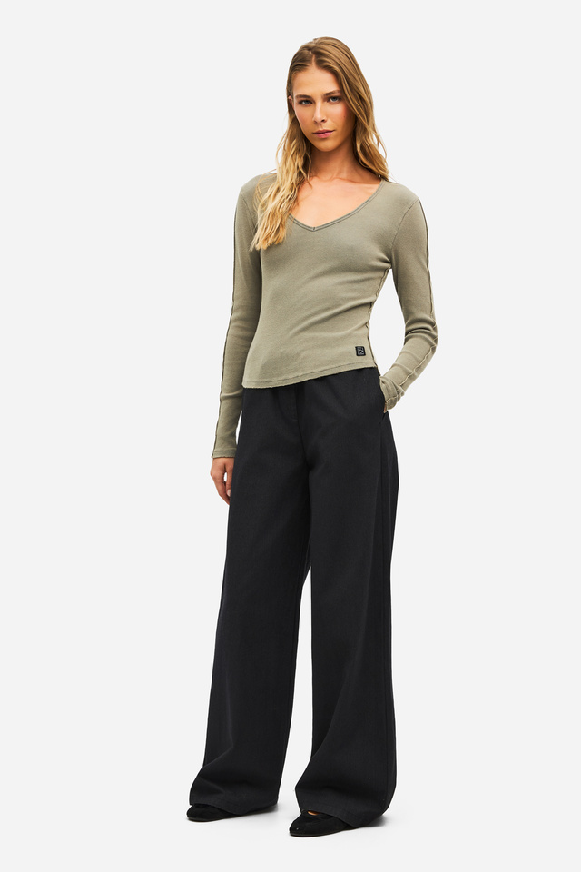Γυναικείο Wide Leg Παντελόνι
