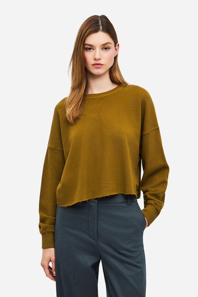 Cropped Long Sleeve Top