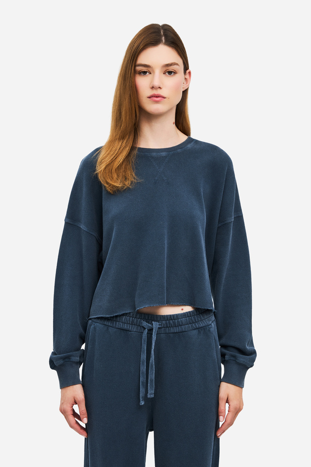 Cropped Long Sleeve Top