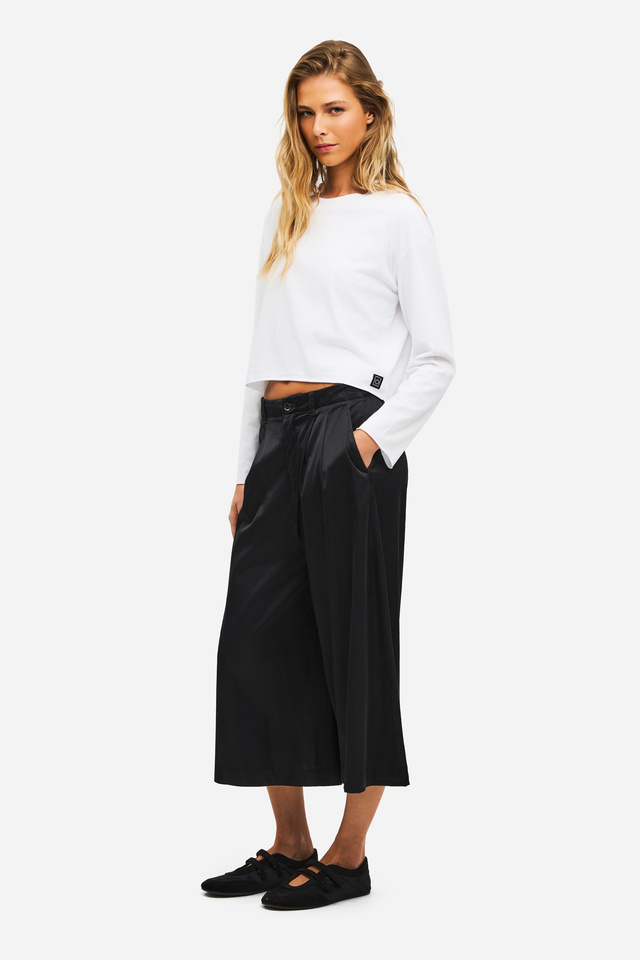 Women's Long Satin Bermuda