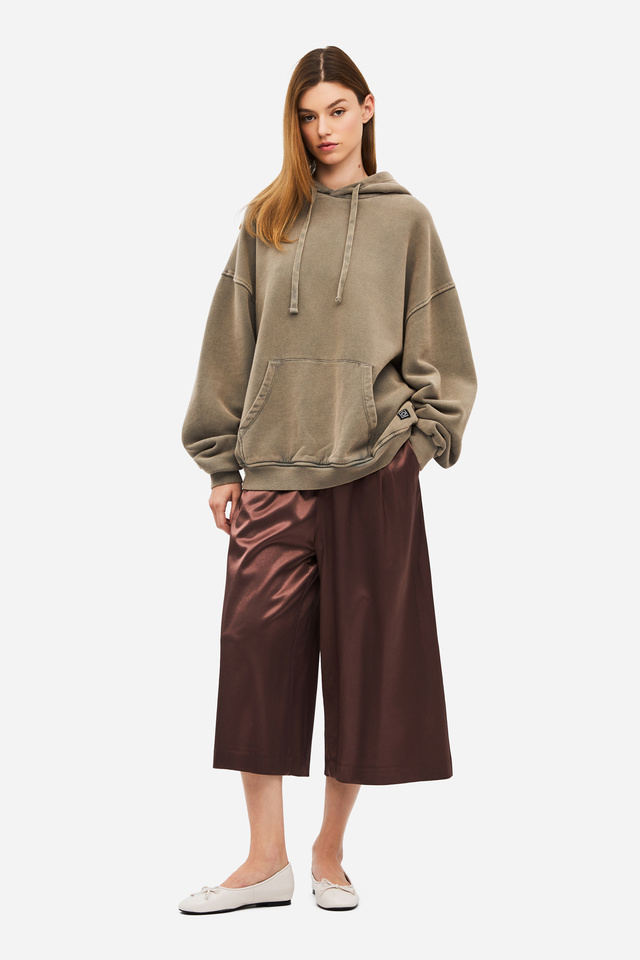 Women's Long Satin Bermuda
