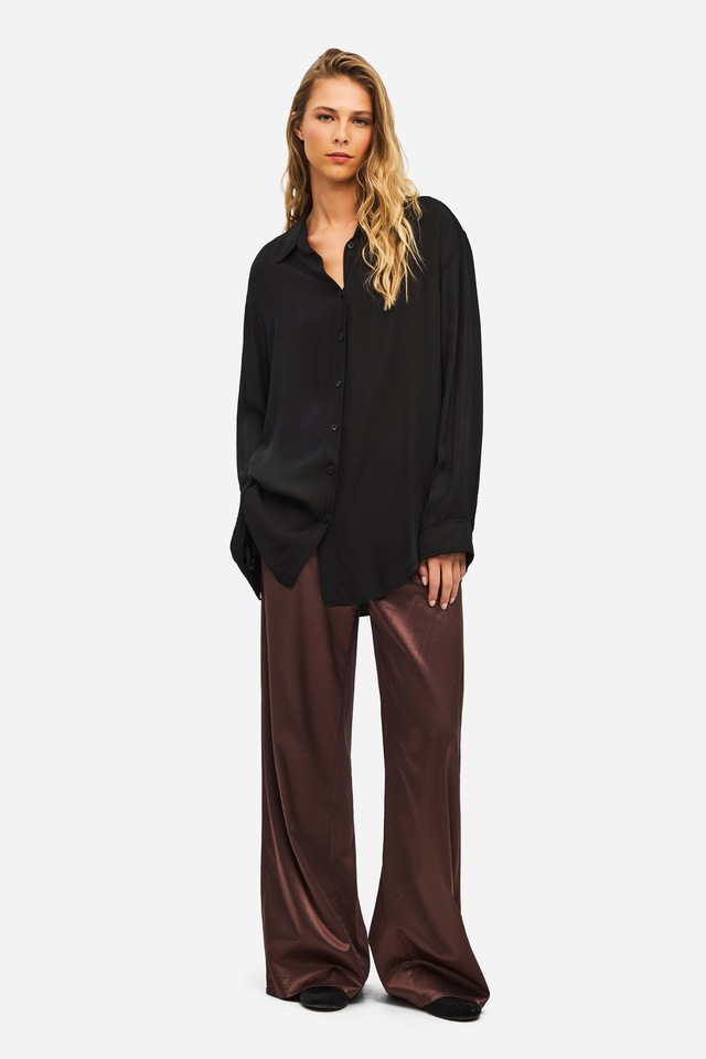 Wide Leg Satin Pants