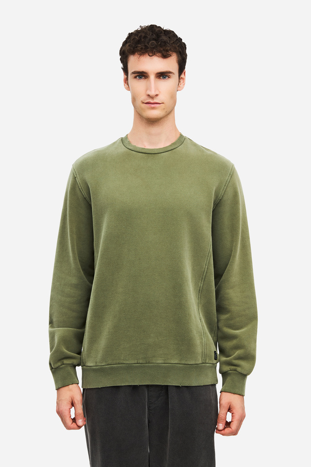 Crewneck with Raw Cut Edges