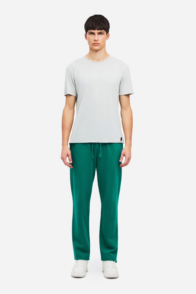 Sweatpants with Raw Edges