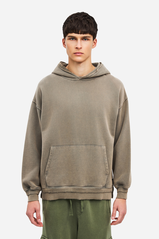 Hoodie με Ακατέργαστες Λεπτομέρειες