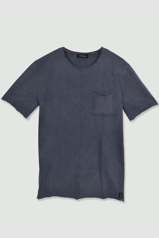 Κοντομάνικη Μπλούζα με μπροστινή τσέπη