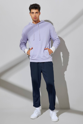 Special Fabric Rolled Hem Chinos Sweatpants