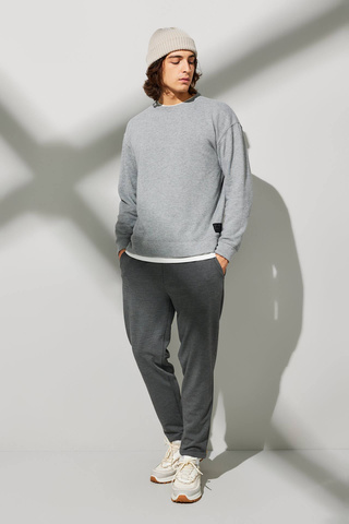 Special Fabric Rolled Hem Chinos Sweatpants