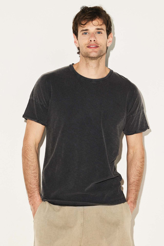 T-Shirt With Rolled Up Sleeves